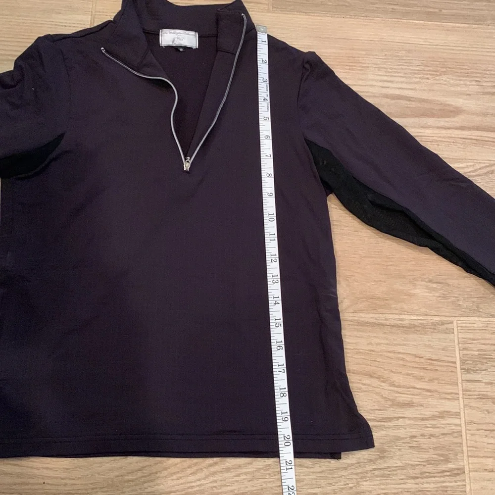 The Wellington Collection Equestrian 1/4 zip Tech Shirt - Picture 8 of 11